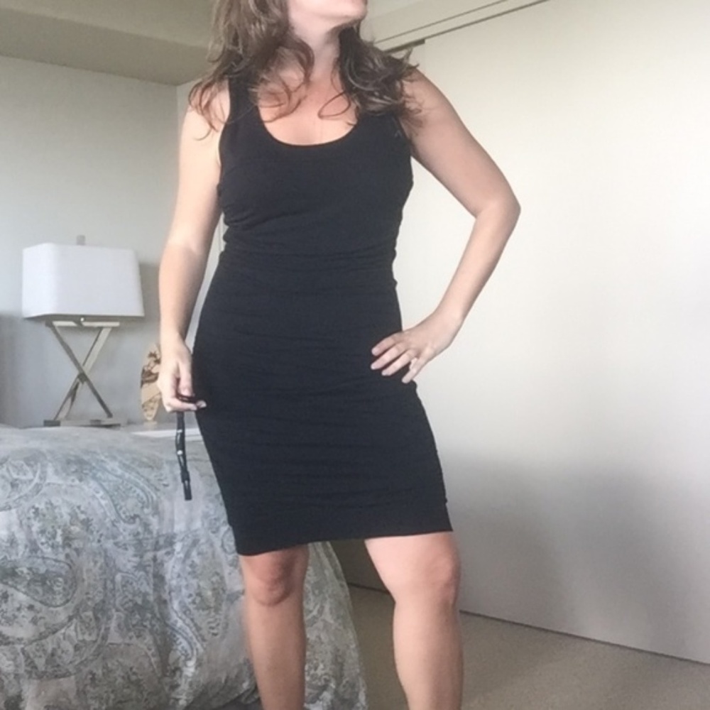 French Connection | FCUK | Black Ruched Dress